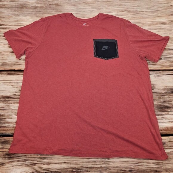 Nike Tee‎ Athletic Cut Shirt Reflective Pocket - Picture 1 of 10